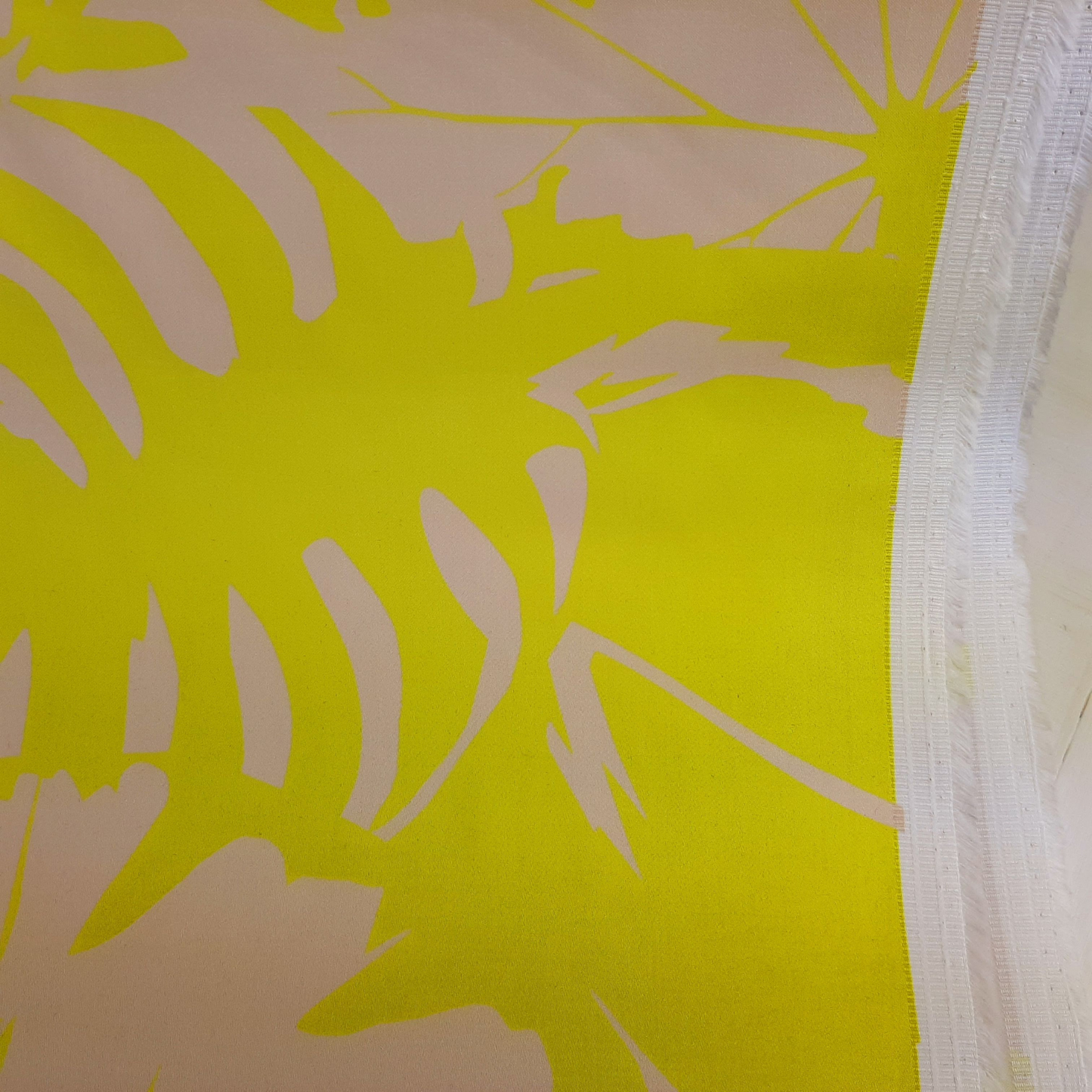 Floral Stretch Cotton in Yellow