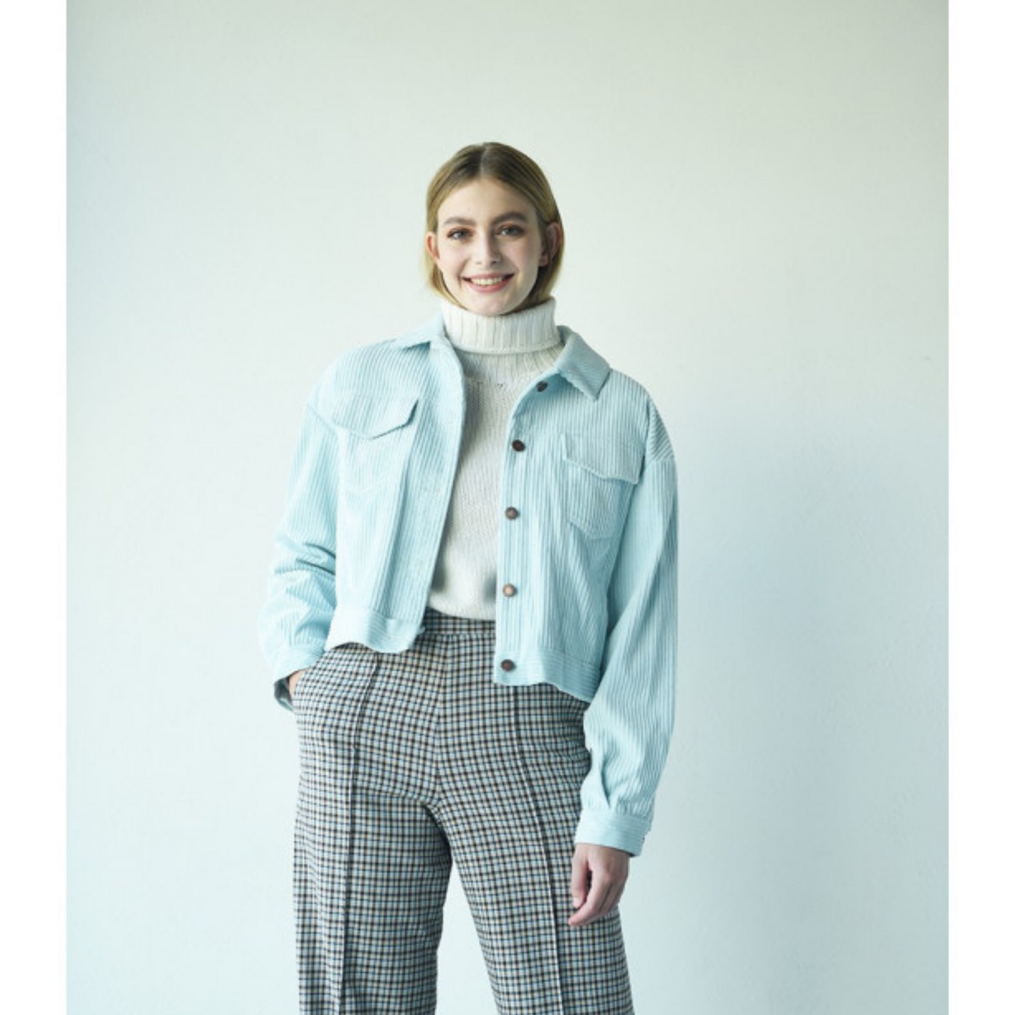 Jumbo Corduroy in Baby Blue
