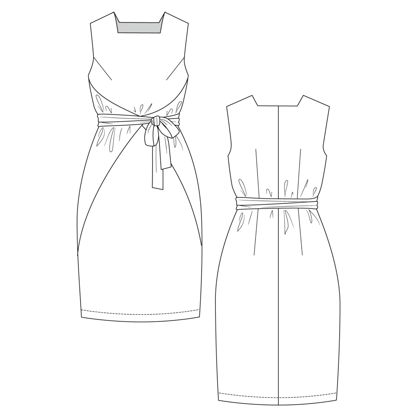 Lilja Dress, Pinafore and Blouse