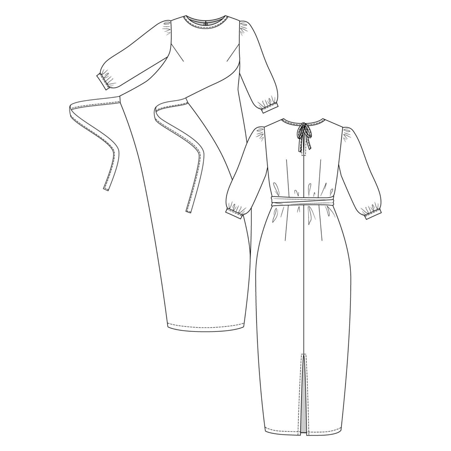 Lilja Dress, Pinafore and Blouse