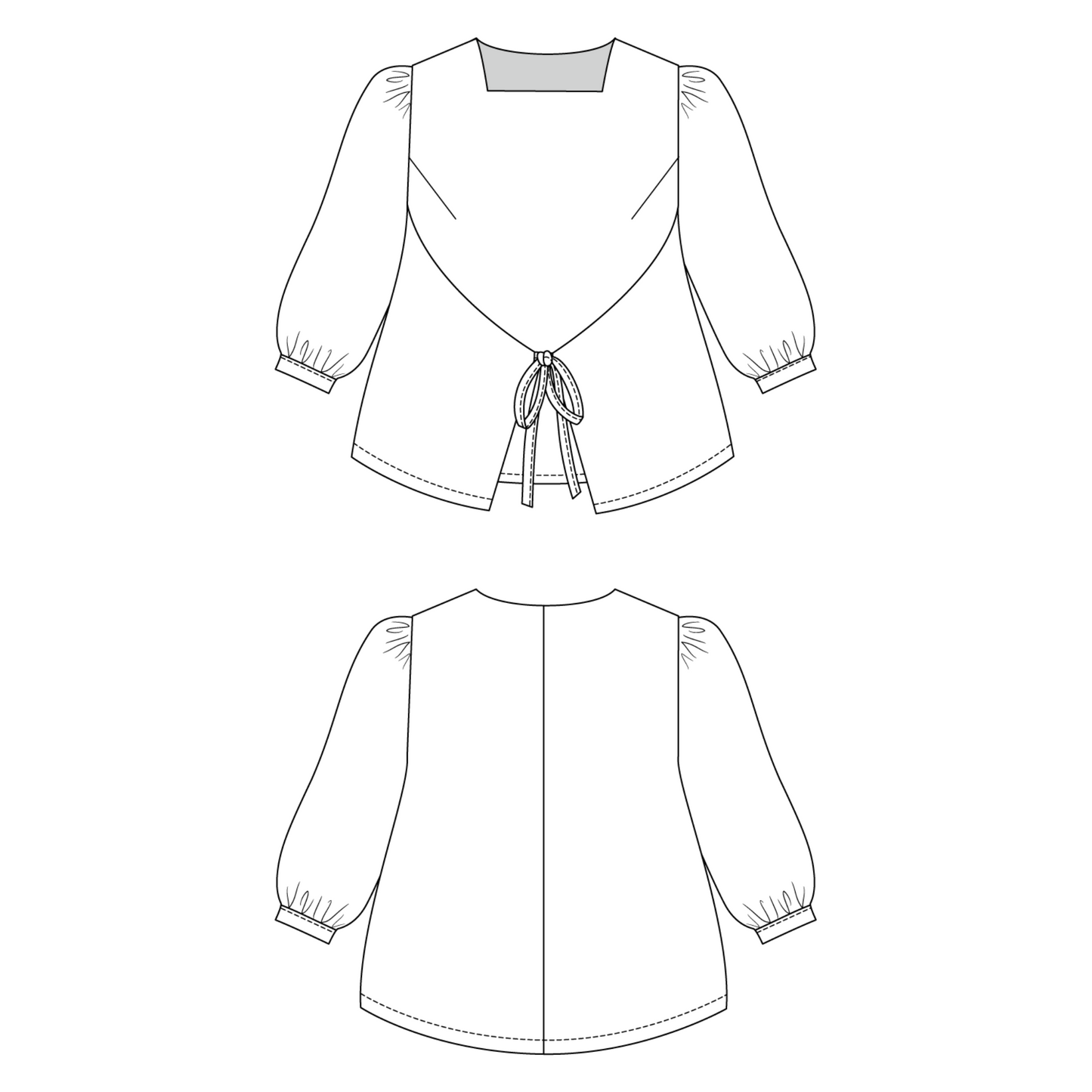 Lilja Dress, Pinafore and Blouse