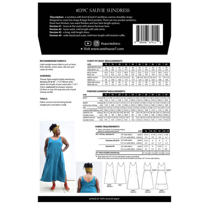 Sauvie Sundress Dress - Sew House Seven