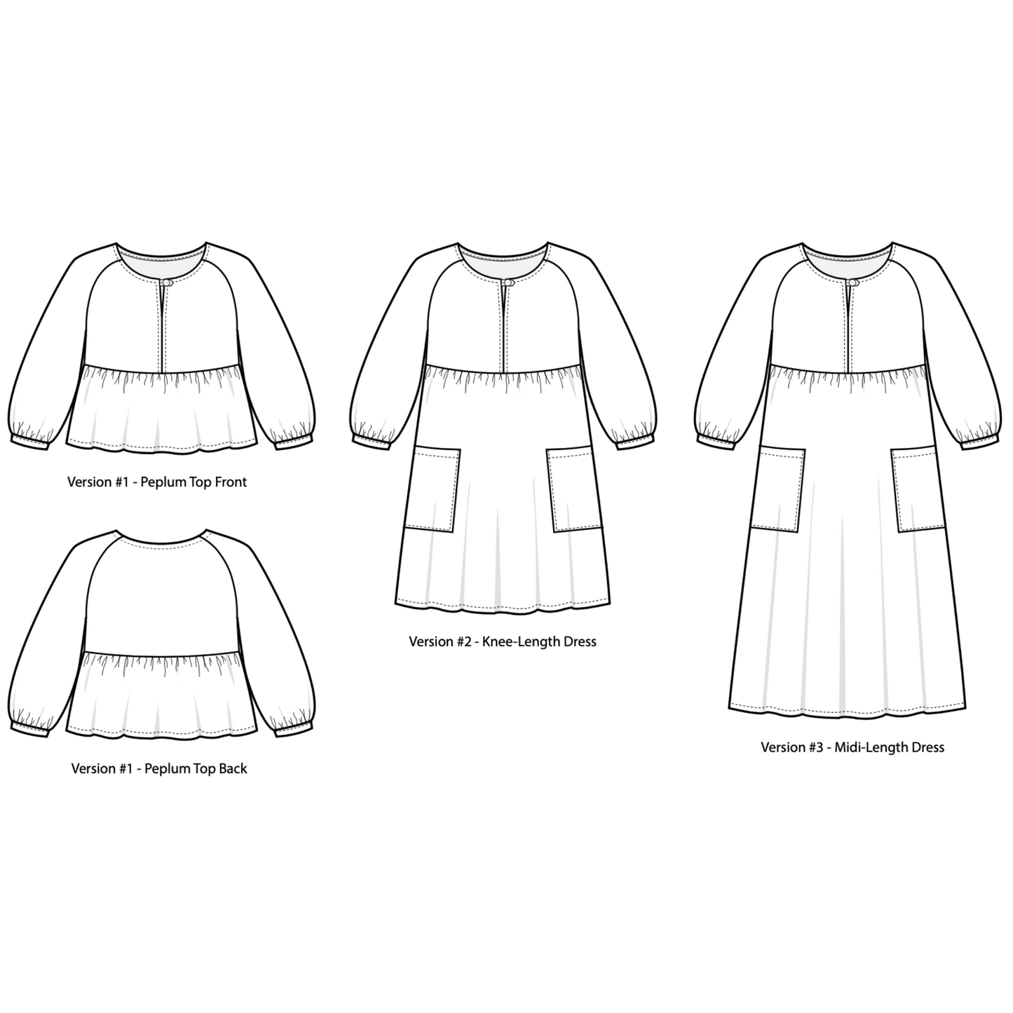 Romey Gathered Dress and Top - Sew House Seven