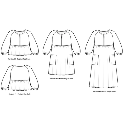 Romey Gathered Dress and Top - Sew House Seven