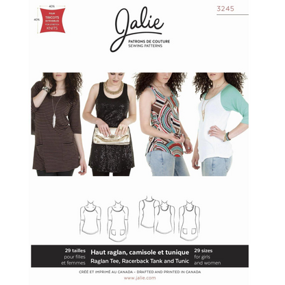 Raglan Top and Racerback Tank