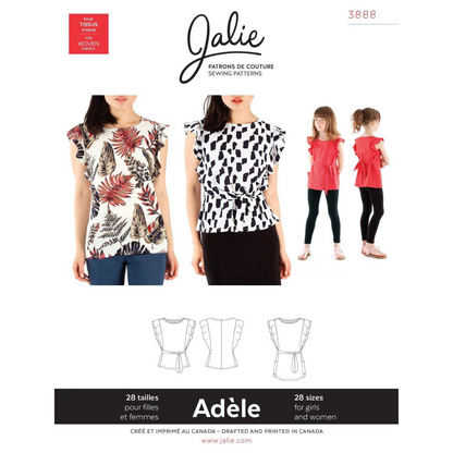 Adele Flutter Sleeve Top and Tunic
