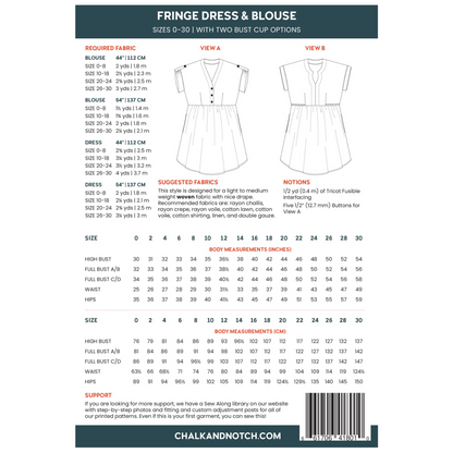 Fringe Dress and Blouse