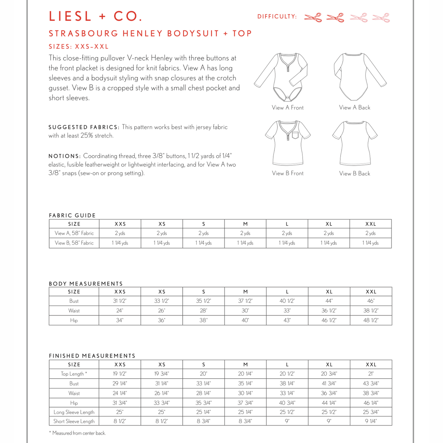 Strasbourg Henley Bodysuit and Top