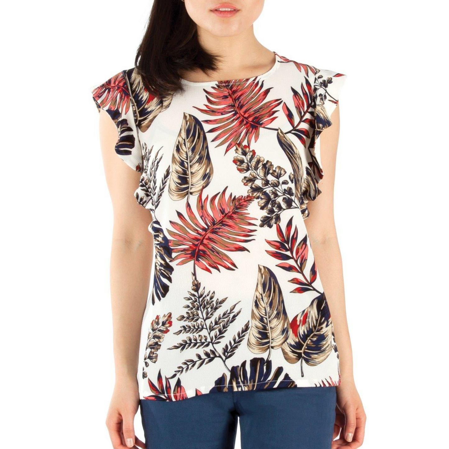 Adele Flutter Sleeve Top and Tunic