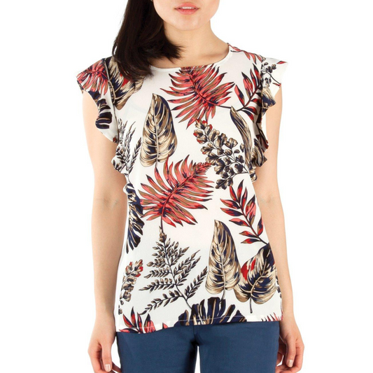 Adele Flutter Sleeve Top and Tunic