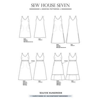 Sauvie Sundress Dress - Sew House Seven