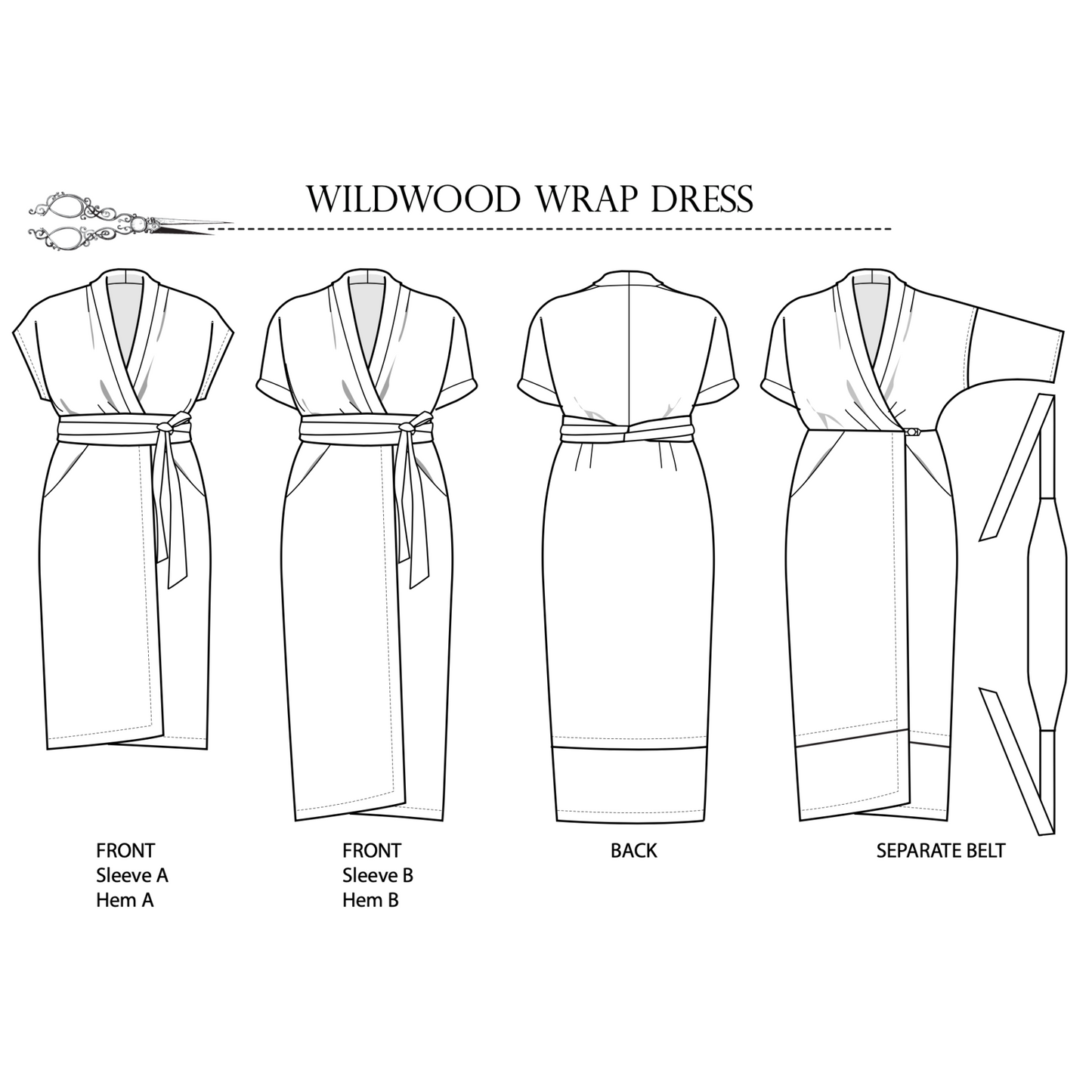 Wildwood Wrap Dress - Sew House Seven