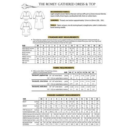 Romey Gathered Dress and Top - Sew House Seven