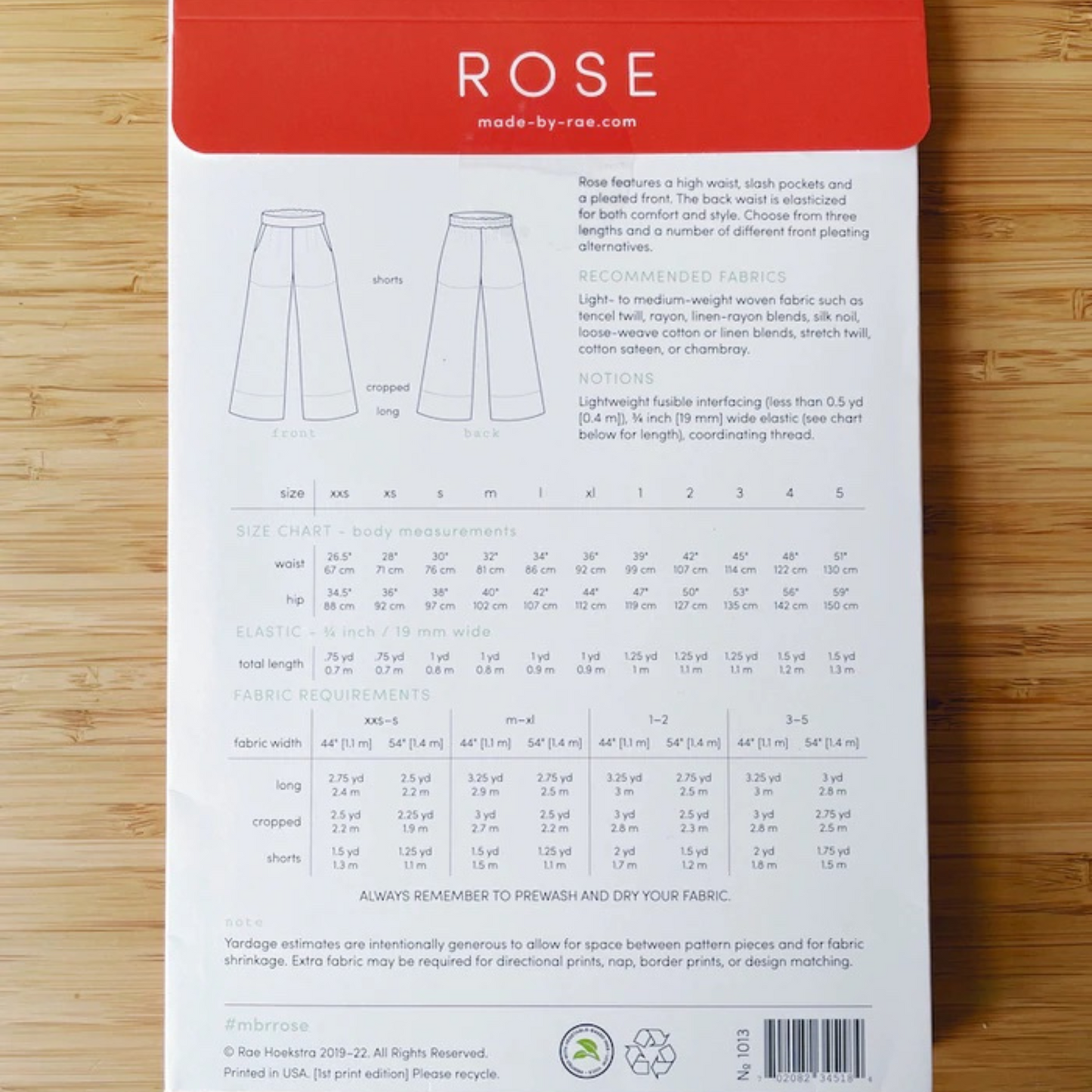 Rose Pants and Shorts