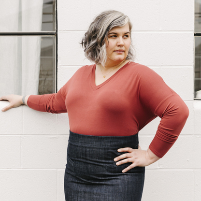 Tabor V-Neck Top - Sew House Seven