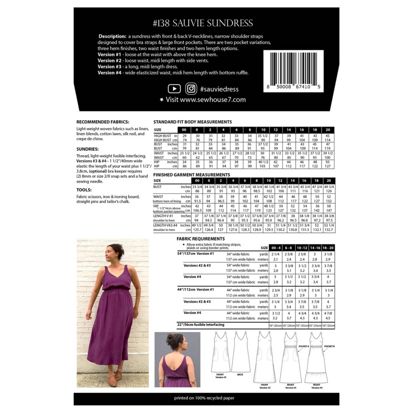 Sauvie Sundress Dress - Sew House Seven