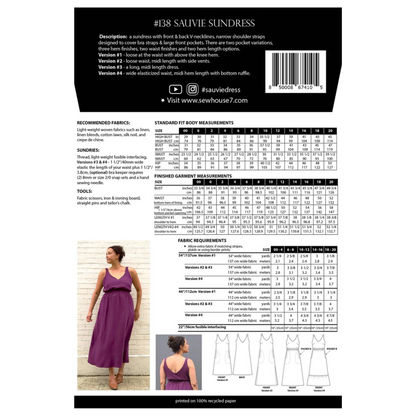 Sauvie Sundress Dress - Sew House Seven