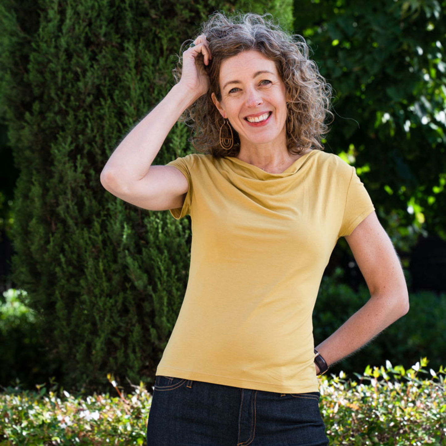 Easton Cowl-neck Tee