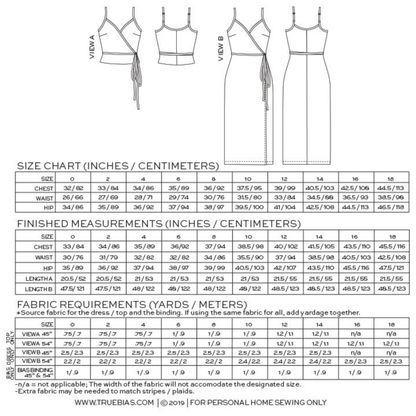 Calvin Wrap Dress and Top - True Bias
