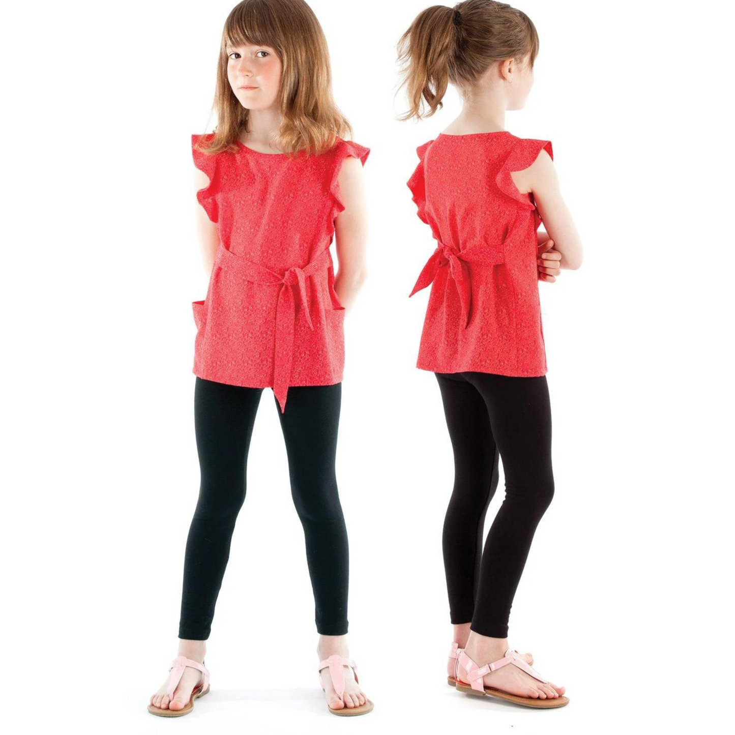 Adele Flutter Sleeve Top and Tunic
