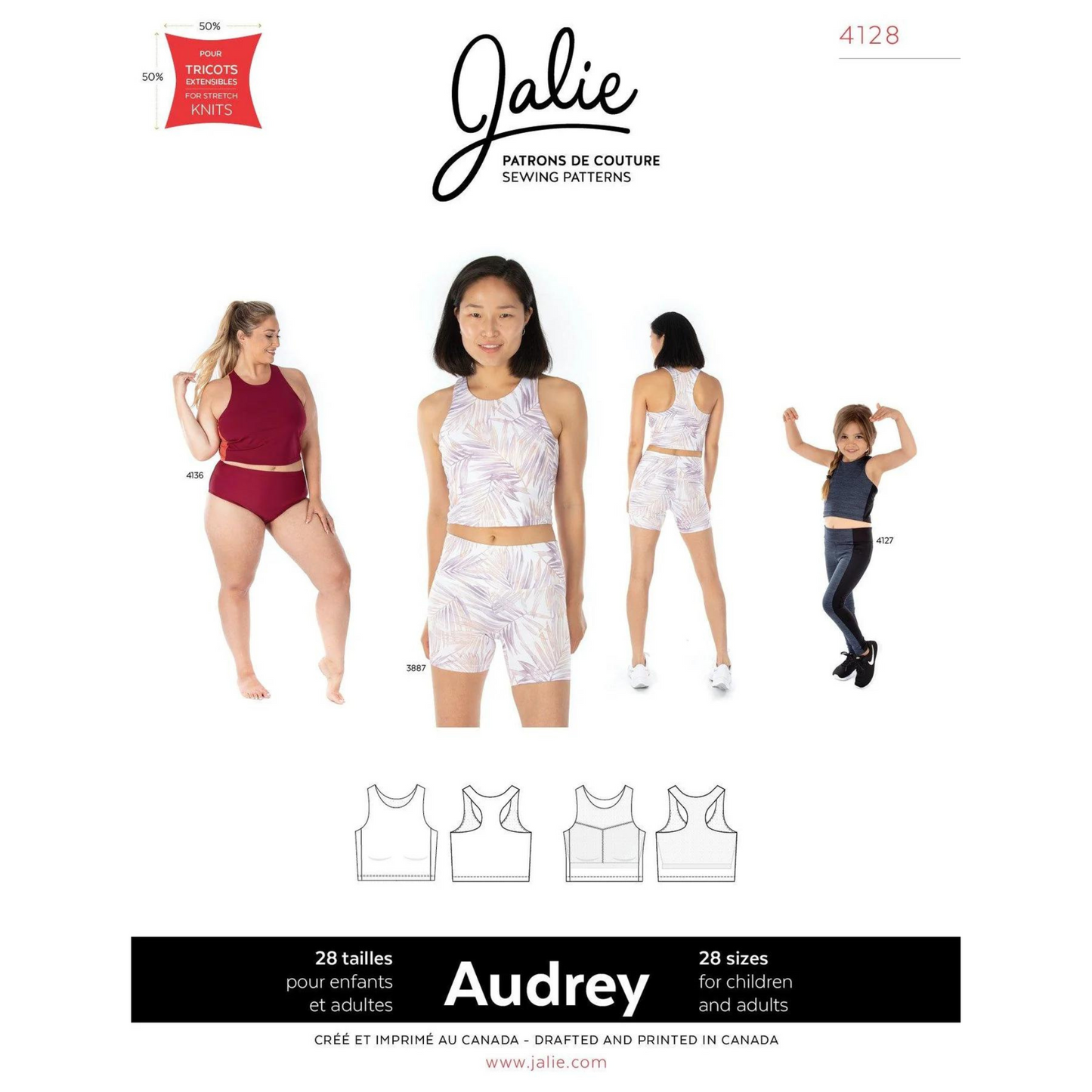Audrey Cropped Racerback Top