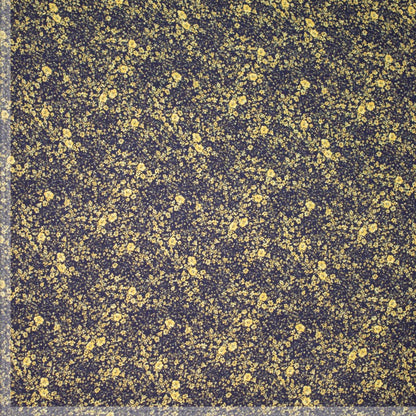 Ecovero viscose black and yellow ditsy flower