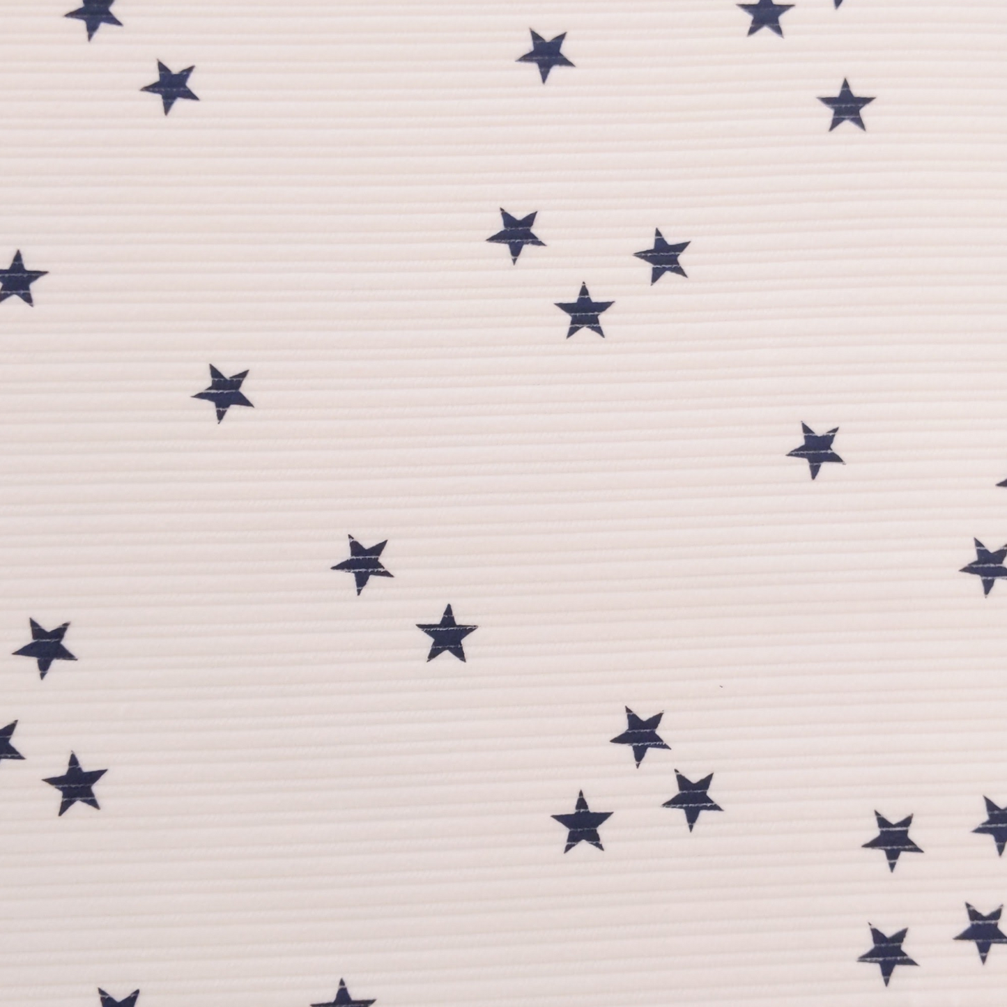 Corduroy in White and Blue Stars