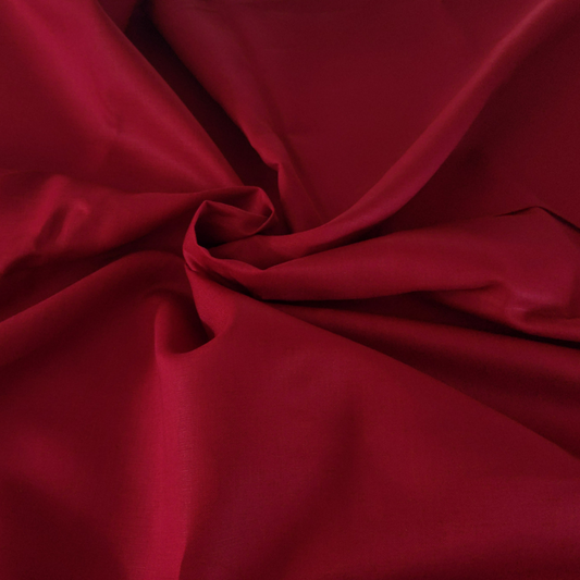 Cotton Linen Blend in Burgundy