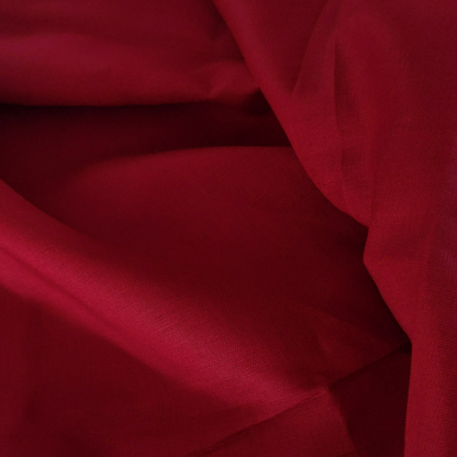 Cotton Linen Blend in Burgundy