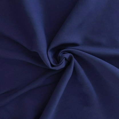 Viscose Linen Blend in Navy
