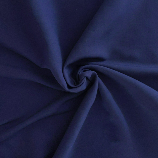 Viscose Linen Blend in Navy