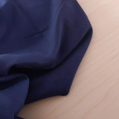 Viscose Linen Blend in Navy