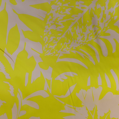 Floral Stretch Cotton in Yellow