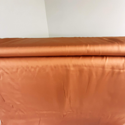 Viscose Satin in Copper Remnant 1.3m