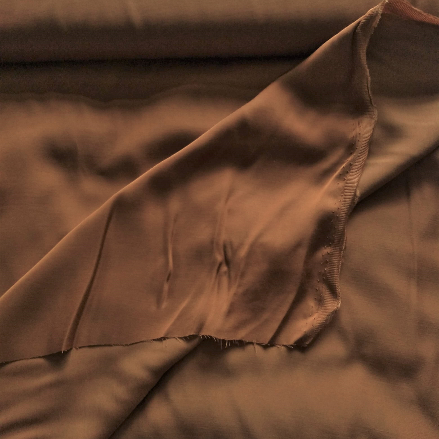 Viscose Satin in Copper Remnant 1.3m