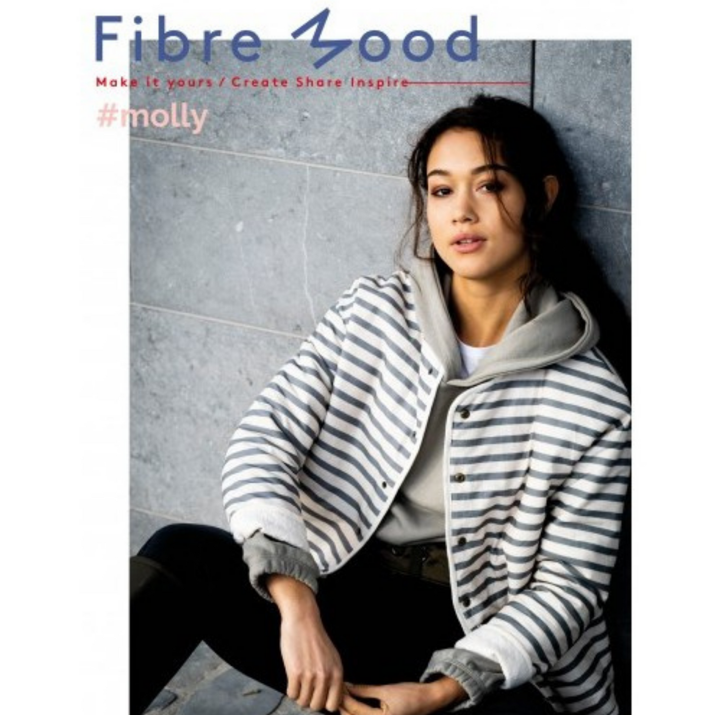 Striped Stretch Cotton in Blue and White
