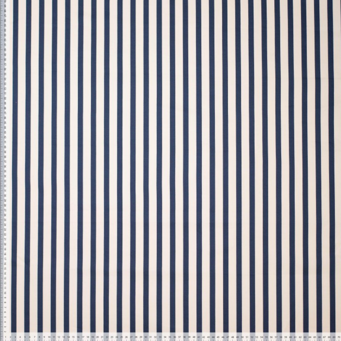 Striped Stretch Cotton in Blue and White