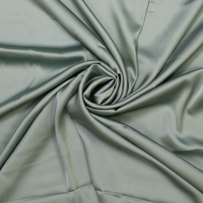 Viscose Satin in Light Green