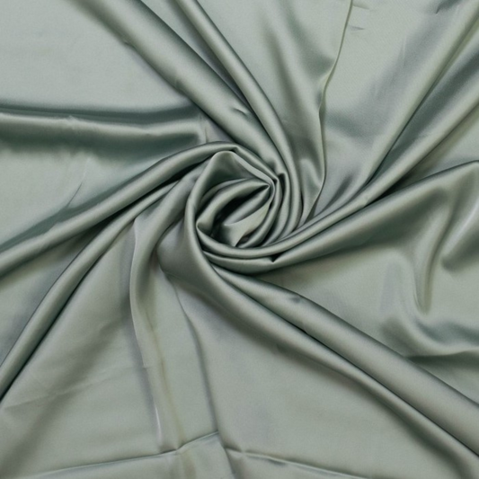 Viscose Satin in Light Green