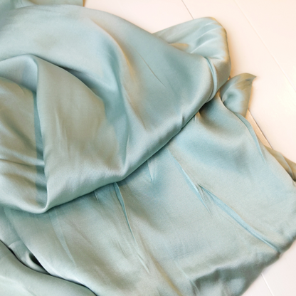 Viscose Satin in Light Green