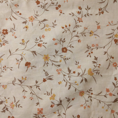 Cream Cotton with Florals