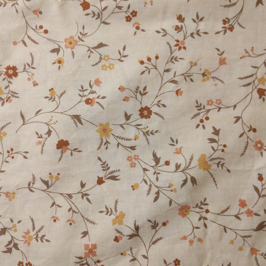 Cream Cotton with Florals