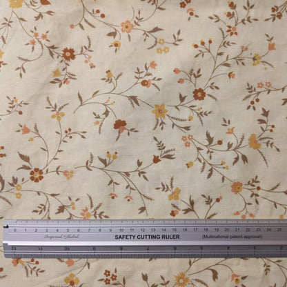 Cream Cotton with Florals