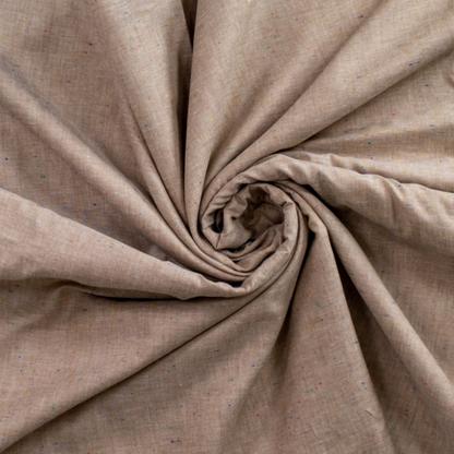 Cotton Voile Melange in Brown