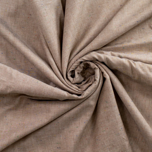 Cotton Voile Melange in Brown