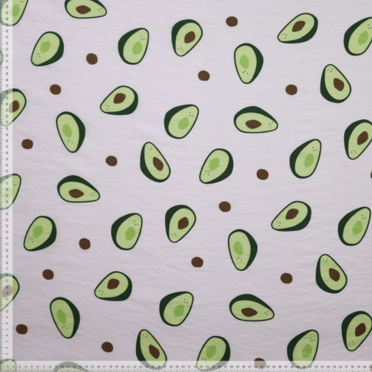 Viscose Nylon with Avocado Print