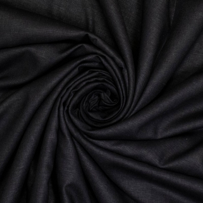 Viscose Linen Blend in Black
