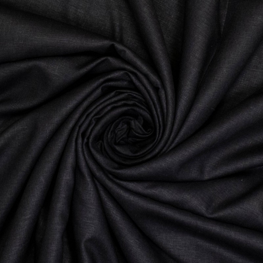 Viscose Linen Blend in Black