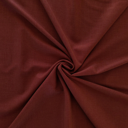 Bamboo and Recycled Polyester in Dark Red