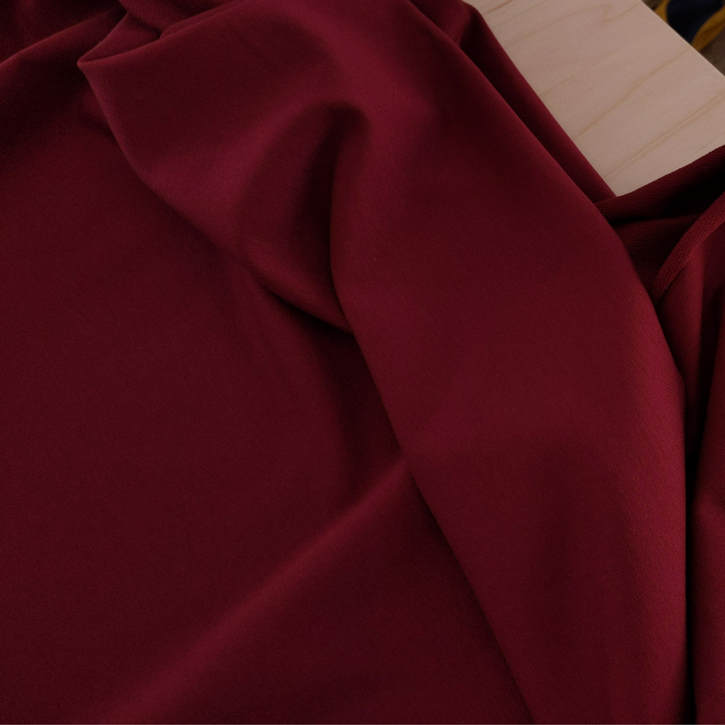 Cotton French Terry in Burgundy